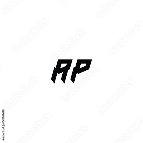 AP monogram logo design letter text name symbol monochrome logotype alphabet character simple logo