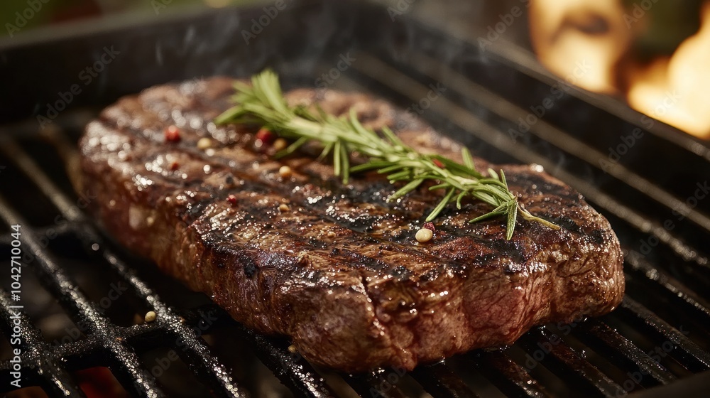 Grilled Steak with Rosemary Grilled Steak with Rosemary