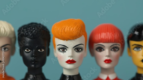 Gen X pop culture icons in mixed media, blending retro toys and NFTs, XERS culture, pop culture reinvention photo