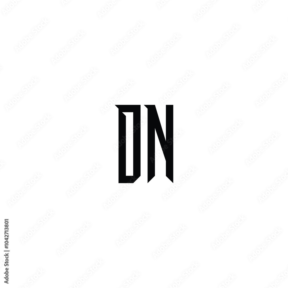 DN monogram logo design letter text name symbol monochrome logotype alphabet character simple logo DN monogram logo design letter text name symbol monochrome logotype alphabet character simple logo