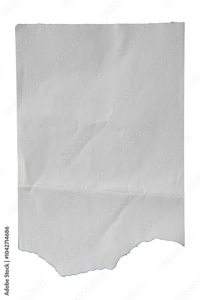 Obraz premium Torn receipt paper