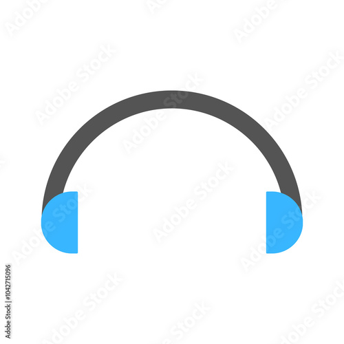 Headphone or earphone icon or art