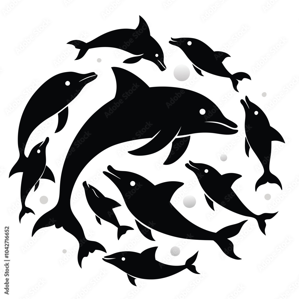 Fototapeta premium vector illustration of a shark