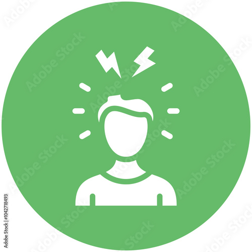 Stress vector icon illustration of Lifestyles iconset.