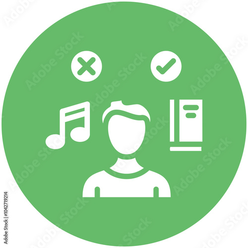 Alternative Lifestyle vector icon illustration of Lifestyles iconset.