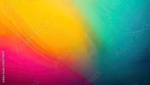 Yellow, Silver, Pink, and Teal gradient abstract background.