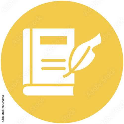 Prose vector icon illustration of Literature iconset.