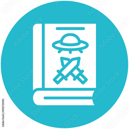 Fiction vector icon illustration of Literature iconset.