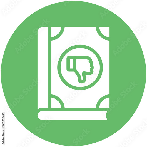 Criticism vector icon illustration of Literature iconset.