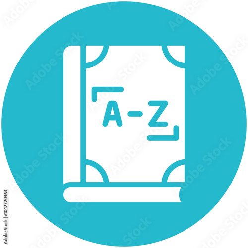 Dictionary vector icon illustration of Literature iconset.