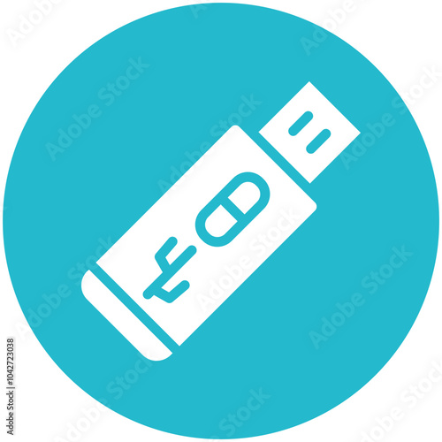 USB vector icon illustration of Mobile UI & UX iconset.