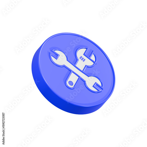 Tools repair fix maintenance icon 3d 