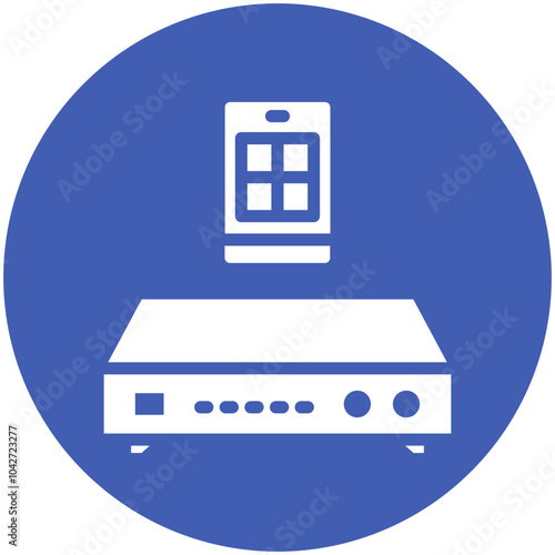 DVR vector icon illustration of Mobile UI & UX iconset.