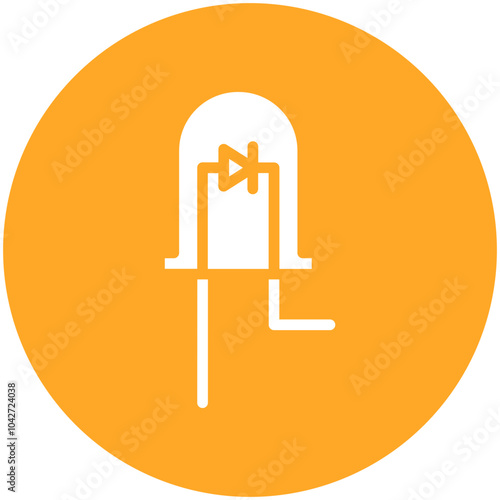 Light Emitting Diode vector icon illustration of School iconset.