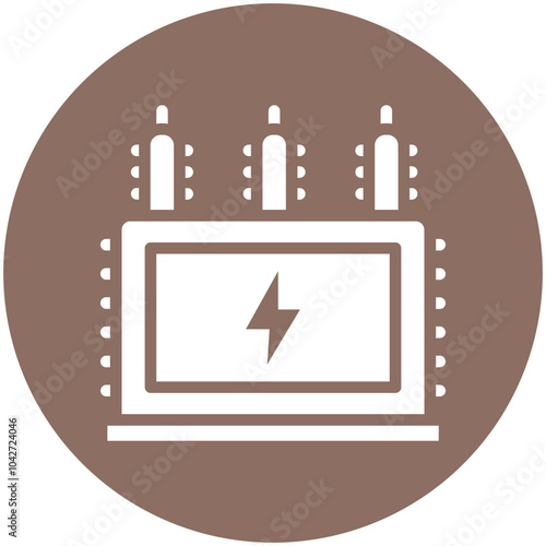 Transformer vector icon illustration of School iconset.