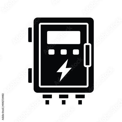 fuse box icon vector design template simple and clean