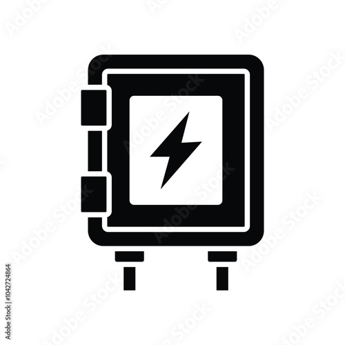 fuse box icon vector design template simple and clean