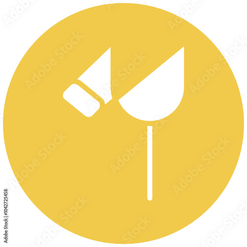 Slingshot vector icon illustration of Children Toys iconset.