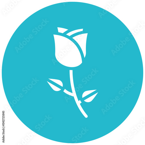 Rose vector icon illustration of Funeral iconset.