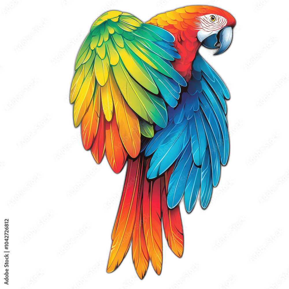 Obraz premium Vibrant Macaw with Colorful Feathers