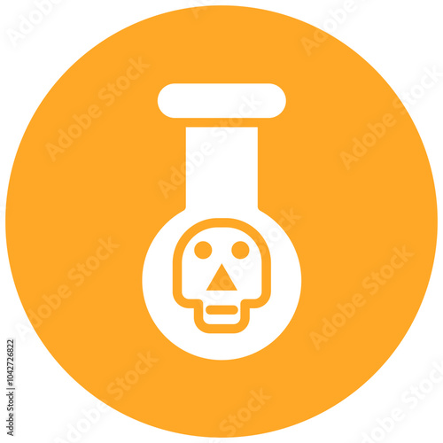 Poison vector icon illustration of Pharmacy iconset.