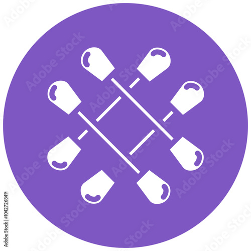 Cotton Swabs vector icon illustration of Pharmacy iconset.