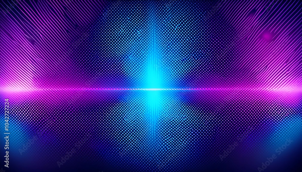 Abstract neon blue and pink light with a grid pattern background. Abstract neon blue and pink light with a grid pattern background.