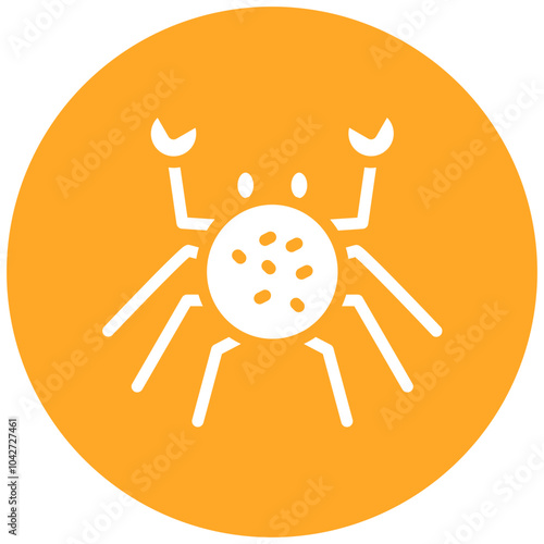 Crab vector icon illustration of Coastline iconset.