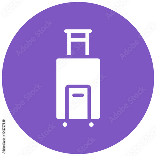 Luggage vector icon illustration of Hajj Pilgrimage iconset.