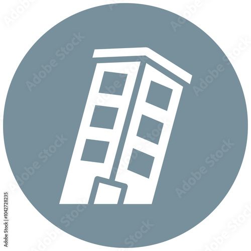 Leaning Tower vector icon illustration of Italy iconset.