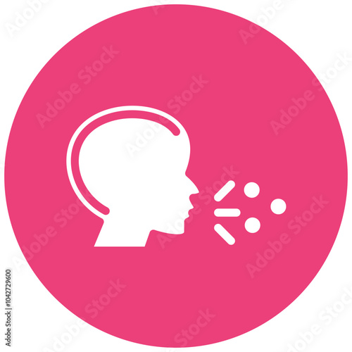 Infectious Droplets vector icon illustration of Infectious Diseases iconset.