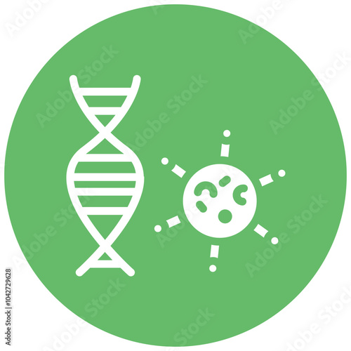 Viral Mutation vector icon illustration of Infectious Diseases iconset.