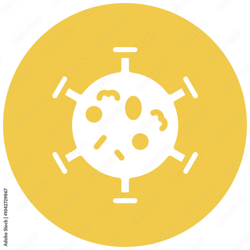Cancer Cells vector icon illustration of Chemotherapy iconset. Cancer Cells vector icon illustration of Chemotherapy iconset.