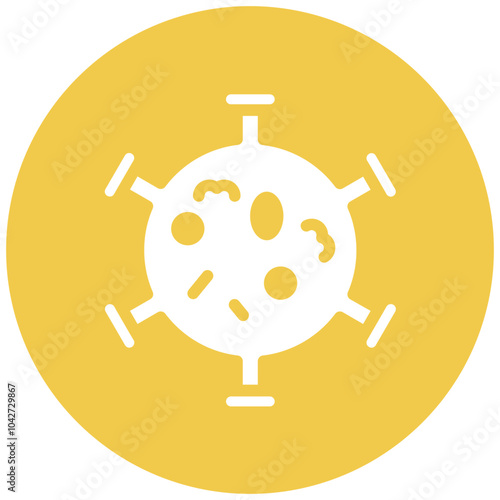 Cancer Cells vector icon illustration of Chemotherapy iconset.