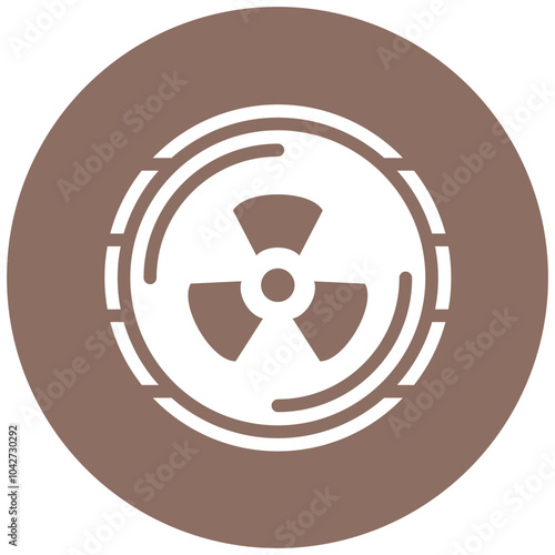 Radiation Symbol vector icon illustration of Chemotherapy iconset.