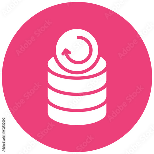 Network Data Recovery vector icon illustration of Networking iconset.