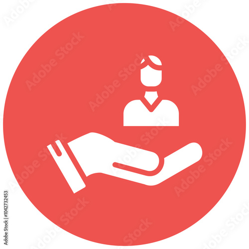 Responsibility vector icon illustration of Leadership iconset.