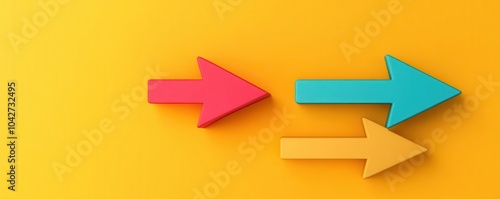 3D icon of management guiding workflow processes, flat design, side view, team collaboration theme, cartoon drawing, Splitcomplementary color scheme