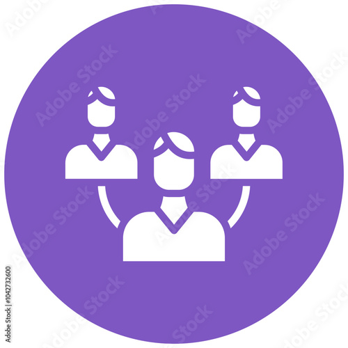Mentorship vector icon illustration of Leadership iconset.