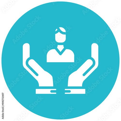 Respect vector icon illustration of Leadership iconset.