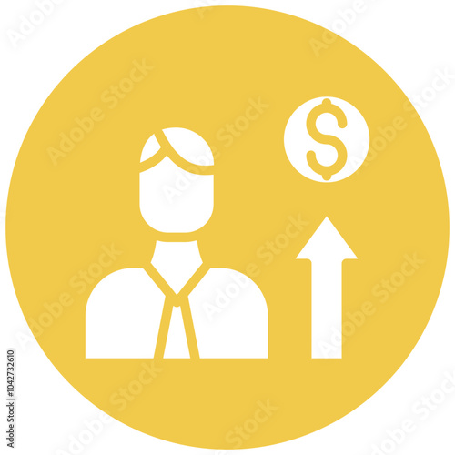 Motivation vector icon illustration of Leadership iconset.