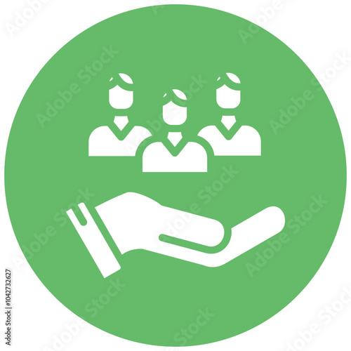 Inclusivity vector icon illustration of Leadership iconset.