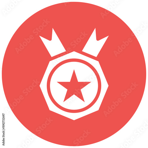 Excellence vector icon illustration of Leadership iconset.