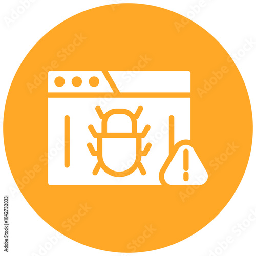 Bug Reporting vector icon illustration of Quality Assurance iconset.