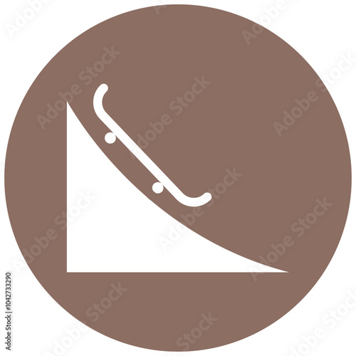 Skate Park vector icon illustration of Outdoor Fun iconset.