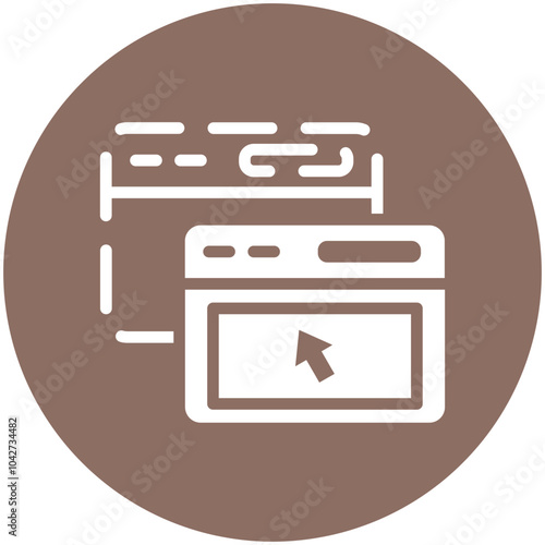 Drag and Drop vector icon illustration of No Code iconset.