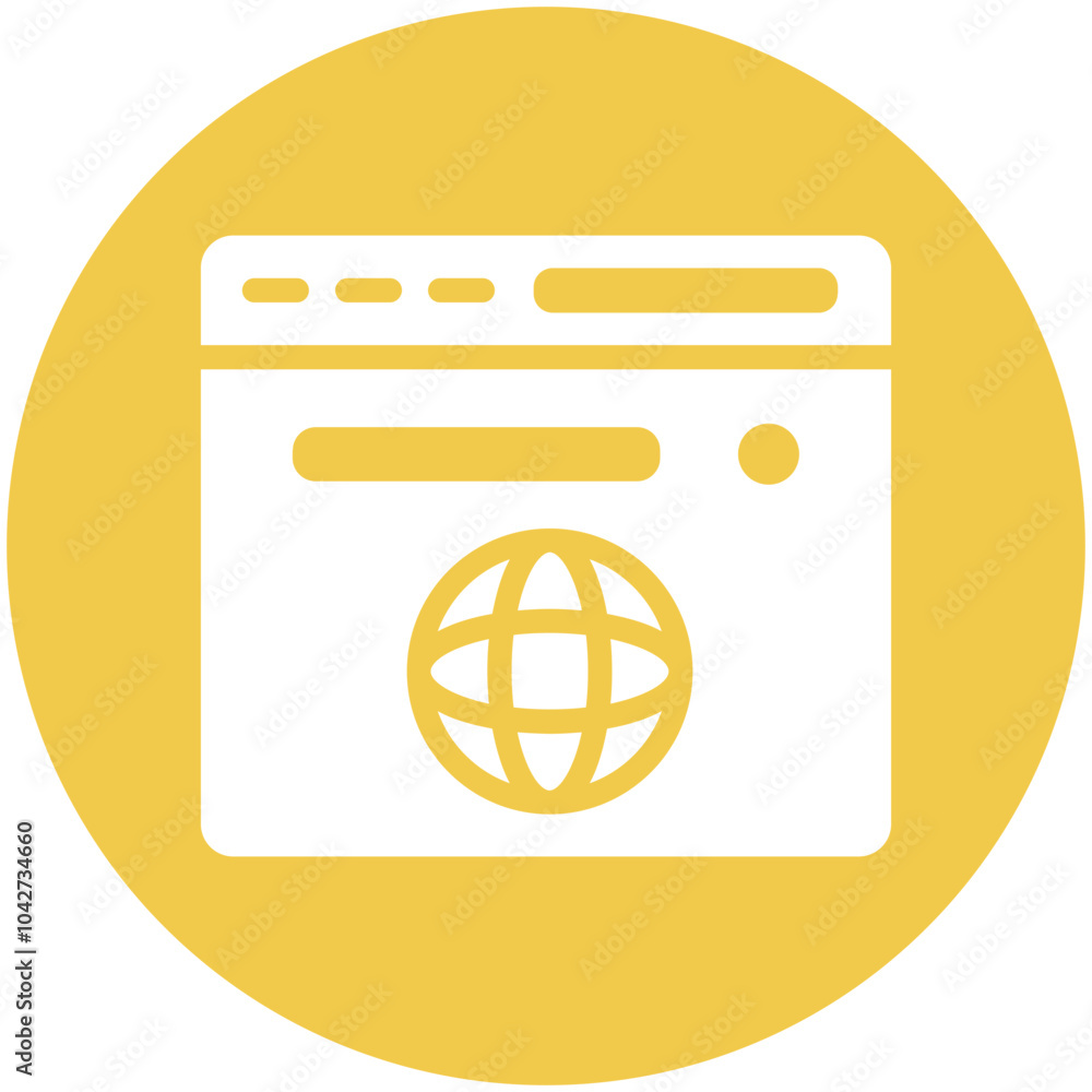 Browser vector icon illustration of No Code iconset. Browser vector icon illustration of No Code iconset.
