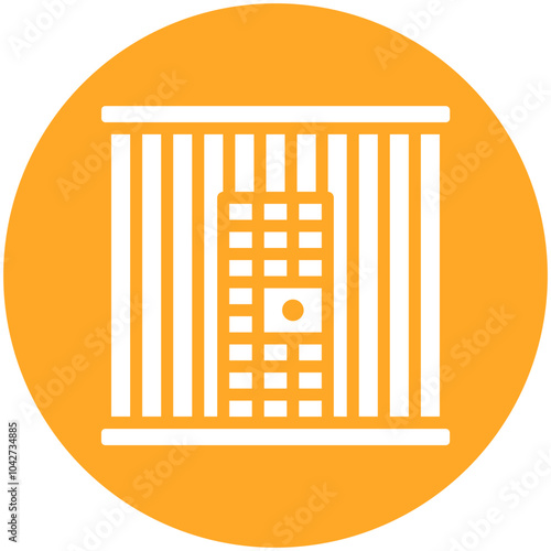 Prison vector icon illustration of Law & Legislation iconset.