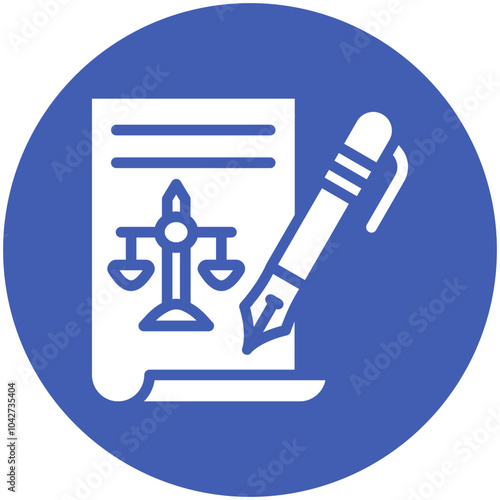 Bureaucracy vector icon illustration of Law & Legislation iconset.