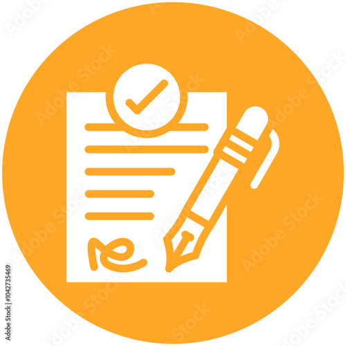 Amendment vector icon illustration of Law & Legislation iconset.